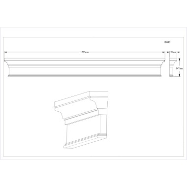 Дверной декор из полиуретана Orac Decor D400
