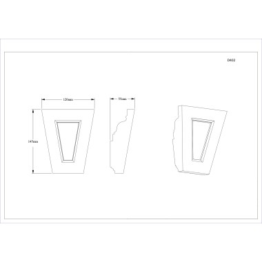 Дверной декор из полиуретана Orac Decor D402