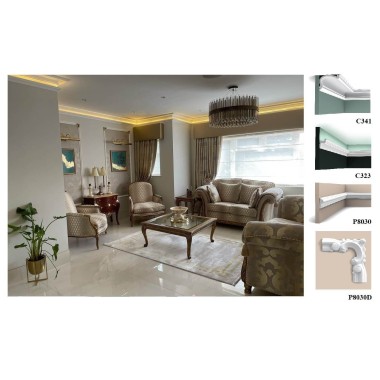 Потолочный плинтус галтель из полиуретана Orac Decor C323
