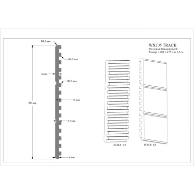 Панель Orac Decor WX205-2600 TRACK A
