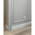 Плинтус Orac Decor С КАБЕЛЬ-КАНАЛОМ SX137 грунт белого цвета