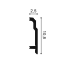 Гибкий Плинтус из полиуретана Orac Decor SX155F