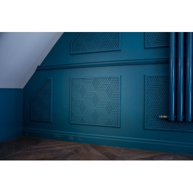 Плинтус Orac Decor С КАБЕЛЬ-КАНАЛОМ SX155 грунт белого цвета