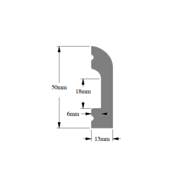 Профиль многофункциональный duropolymer Orac Decor sx182 Cascade