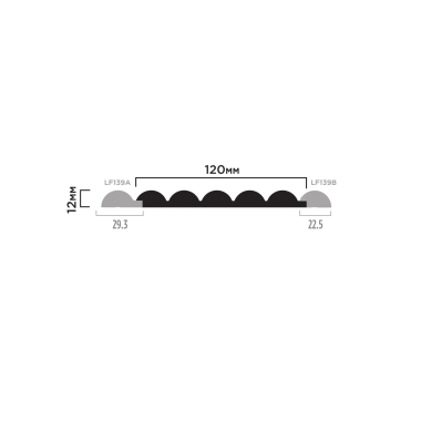Финишный молдинг LF135B NP