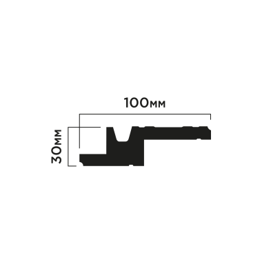 Карниз Hiwood A100V1 Полистирол Под покраску