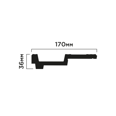 Карниз Hiwood A170V1 Полистирол Под покраску