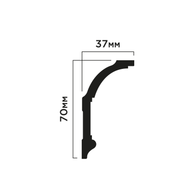 Карниз Hiwood A70V2 Полистирол Под покраску