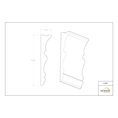 Карниз Hiwood L1404 Полистирол Под покраску