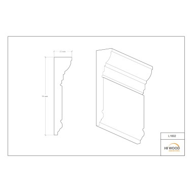 Карниз Hiwood L1602 Полистирол Под покраску