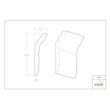 Карниз HIWOOD L1902