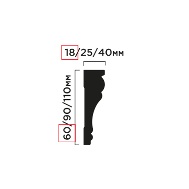 Карниз HIWOOD T1060