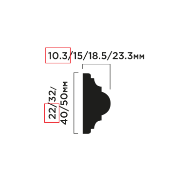 Молдинг HIWOOD D22V1