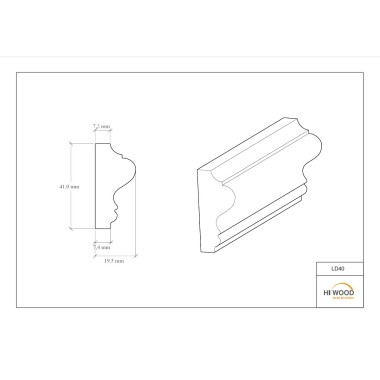 Молдинг HIWOOD LD40