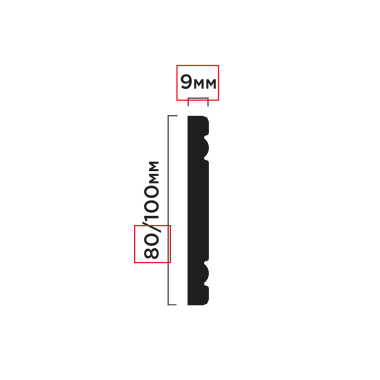 Молдинг Hiwood W1080 Полистирол Под покраску
