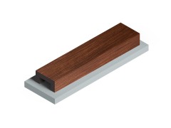 Декоративная рейка LB40 BR396 HIWOOD