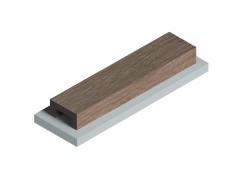 Декоративная рейка LB40 BR490 HIWOOD