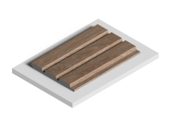 Панель Hiwood LV124 BR416 Полистирол
