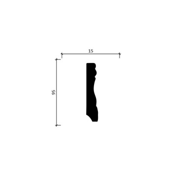 Плинтус 153 A Decor Dizayn 