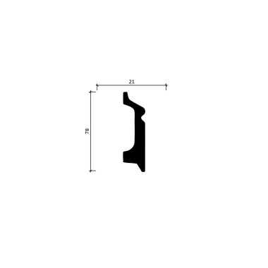 Плинтус DD122 Decor Dizayn 