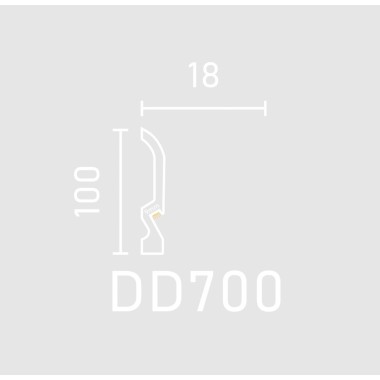 Плинтус DD700 Decor Dizayn 