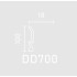 Плинтус DD700 Decor Dizayn 