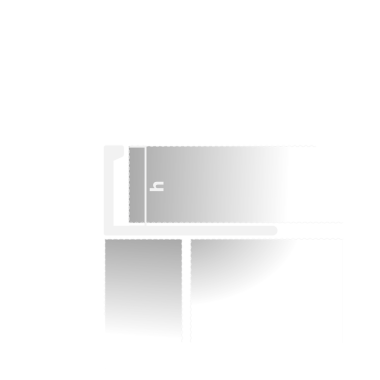 PV01-09 Профиль L-образный алюминий шампань блестящая 8мм х 2.7м