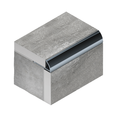 PV17-02 Профиль для плитки внешний алюминий серебро матовое 10мм х 2.7м