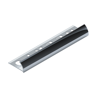 PV17-02 Профиль для плитки внешний алюминий серебро матовое 10мм х 2.7м