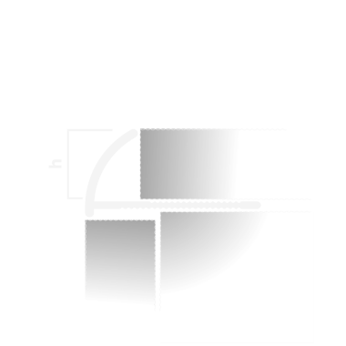 PV17-02 Профиль для плитки внешний алюминий серебро матовое 10мм х 2.7м