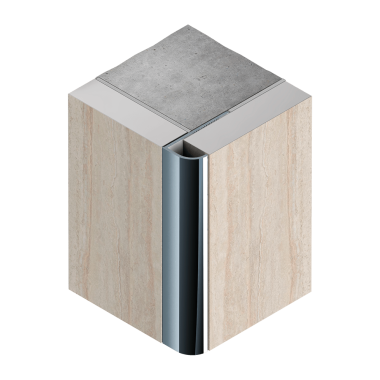 PV23-02 Профиль для плитки внешний B алюминий серебро матовое 10мм х 2.7м