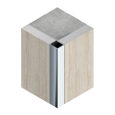 PV31-45 Профиль для плитки внешний P алюминий серебро блестящее браш 10х10мм 2.7м