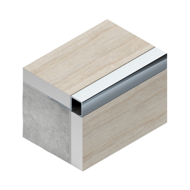 PV31-45 Профиль для плитки внешний P алюминий серебро блестящее браш 10х10мм 2.7м