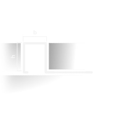 PV31-45 Профиль для плитки внешний P алюминий серебро блестящее браш 10х10мм 2.7м