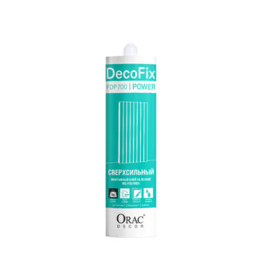 Монтажный клей для помещений с повышенной влажностью decofix power fdp700 Orac Decor