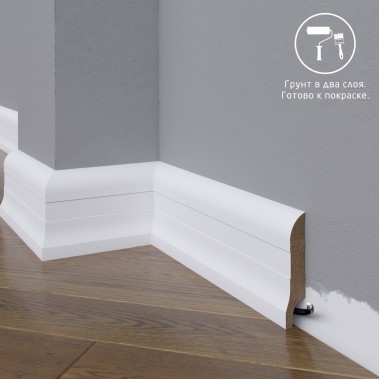 Широкий плинтус  Madest Decor МДФ 01-083-18 под покраску