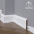Широкий плинтус  Madest Decor МДФ 01-083-18 под покраску