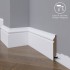 Широкий плинтус  Madest Decor МДФ 12-100-16 под под покраску
