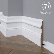 Широкий плинтус  Madest Decor МДФ 15-136-18 под под покраску