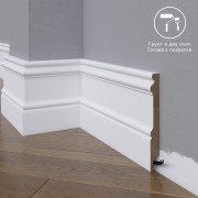 Широкий плинтус  Madest Decor МДФ 17-136-16 под под покраску