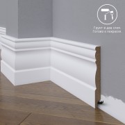 Широкий плинтус  Madest Decor МДФ 24-136-16 под под покраску