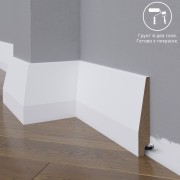Широкий плинтус  Madest Decor МДФ 28-120-22 под под покраску