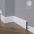 Белый плинтус  Madest Decor МДФ 19-064-12 окрашенный