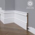 Белый плинтус  Madest Decor МДФ 17-136-16 окрашенный