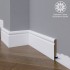 Белый плинтус  Madest Decor МДФ 06-083-12 окрашенный