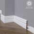 Белый плинтус  Madest Decor МДФ 21-072-12 окрашенный