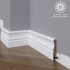 Белый плинтус  Madest Decor МДФ 07-083-16 окрашенный
