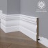 Белый плинтус  Madest Decor МДФ 24-136-16 окрашенный
