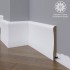 Белый плинтус  Madest Decor МДФ 23-136-16 окрашенный