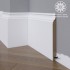 Белый плинтус  Madest Decor МДФ 27-185-18 окрашенный